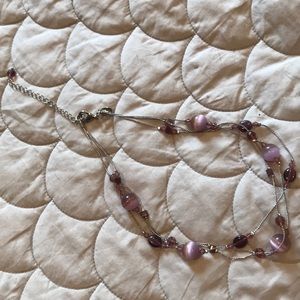 Purple Lia Sophia Adjustable necklace